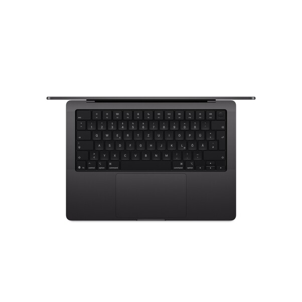 Sie sehen das Produktbild 02 von 14" MacBook Pro: Apple M5 Chip mit 10‑Core CPU und 10‑Core GPU, 1 TB SSD - Space Schwarz 14" MacBook Pro: Apple M5 Chip mit 10‑Core CPU und 10‑Core GPU, 1 TB SSD - Space Schwarz