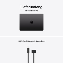 Sie sehen das Produktbild 09 von 14" MacBook Pro: Apple M5 Chip mit 10‑Core CPU und 10‑Core GPU, 1 TB SSD - Space Schwarz 14" MacBook Pro: Apple M5 Chip mit 10‑Core CPU und 10‑Core GPU, 1 TB SSD - Space Schwarz