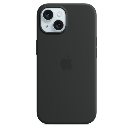 Sie sehen das Produktbild 01 von iPhone 15 Silikon Case mit MagSafe – Schwarz iPhone 15 Silikon Case mit MagSafe – Schwarz