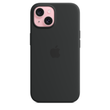 Sie sehen das Produktbild 02 von iPhone 15 Silikon Case mit MagSafe – Schwarz iPhone 15 Silikon Case mit MagSafe – Schwarz
