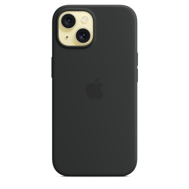Sie sehen das Produktbild 03 von iPhone 15 Silikon Case mit MagSafe – Schwarz iPhone 15 Silikon Case mit MagSafe – Schwarz