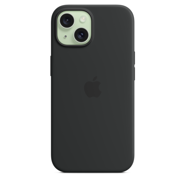 Sie sehen das Produktbild 04 von iPhone 15 Silikon Case mit MagSafe – Schwarz iPhone 15 Silikon Case mit MagSafe – Schwarz