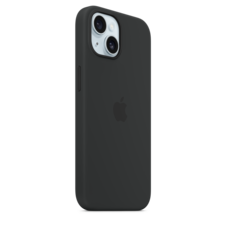 Sie sehen das Produktbild 06 von iPhone 15 Silikon Case mit MagSafe – Schwarz iPhone 15 Silikon Case mit MagSafe – Schwarz