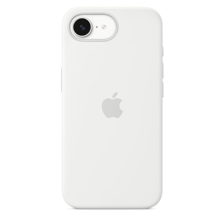 Sie sehen das Produktbild 01 von iPhone 16e Silikon Case − Weiß iPhone 16e Silikon Case − Weiß