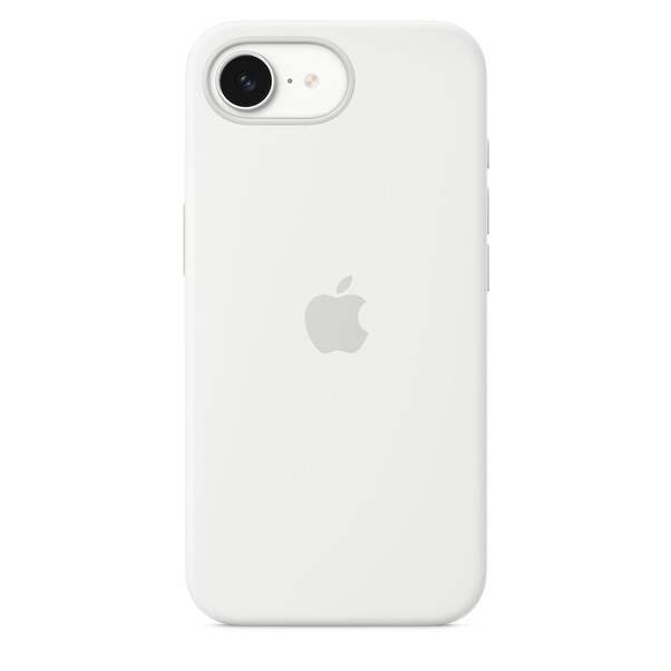 Sie sehen das Produktbild 01 von iPhone 16e Silikon Case − Weiß iPhone 16e Silikon Case − Weiß