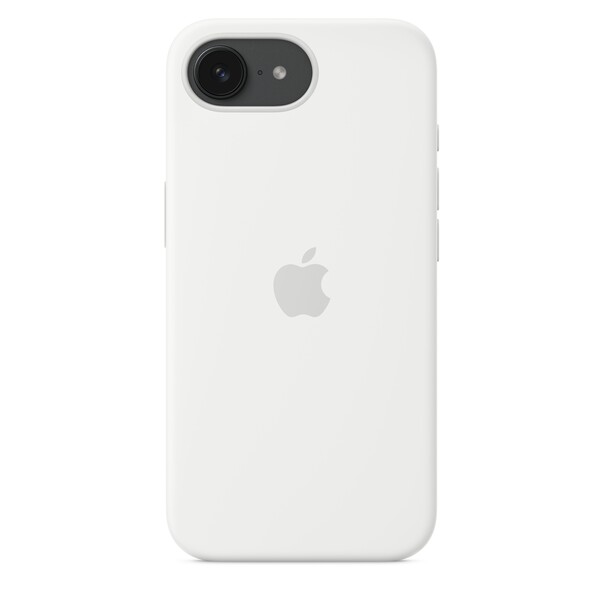 Sie sehen das Produktbild 02 von iPhone 16e Silikon Case − Weiß iPhone 16e Silikon Case − Weiß