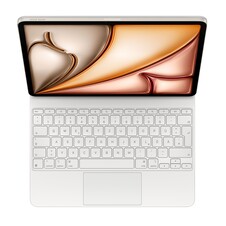 Sie sehen das Produktbild 02 von Magic Keyboard für das 13" iPad Air (M3) – Deutsch – Weiß Magic Keyboard für das 13" iPad Air (M3) – Deutsch – Weiß