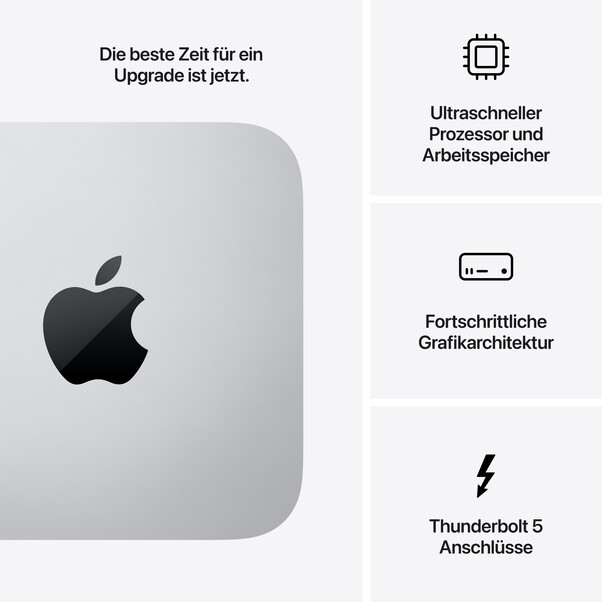 Mac Studio: Apple M3 Ultra mit 28‑Core CPU und 60‑Core GPU, 1 TB SSD