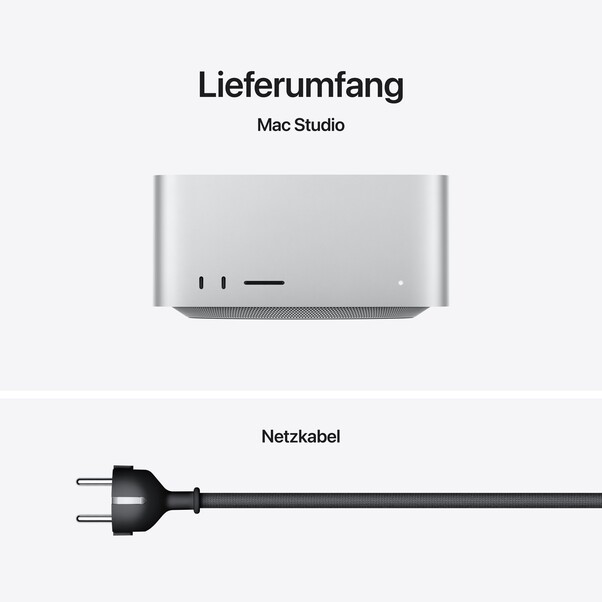 Mac Studio: Apple M3 Ultra mit 28‑Core CPU und 60‑Core GPU, 1 TB SSD