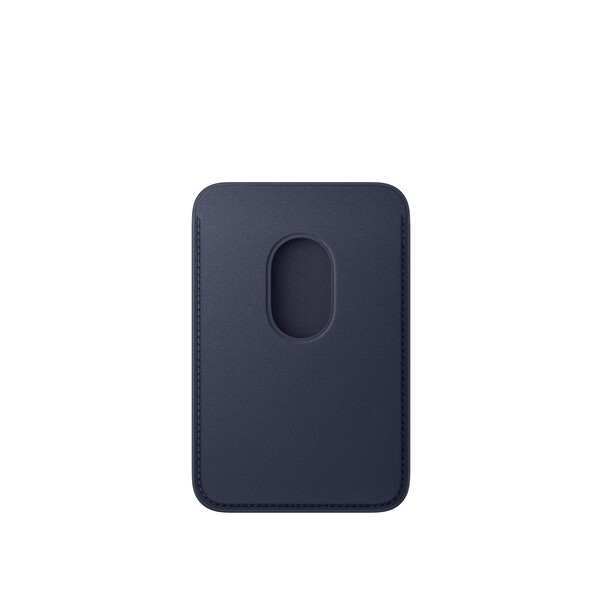 Sie sehen das Produktbild 02 von iPhone Feingewebe Wallet mit MagSafe – Navy iPhone Feingewebe Wallet mit MagSafe – Navy