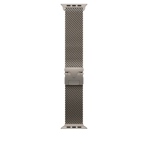 Sie sehen das Produktbild 01 von 49 mm Milanaise Armband Titan Natur – L 49 mm Milanaise Armband Titan Natur – L
