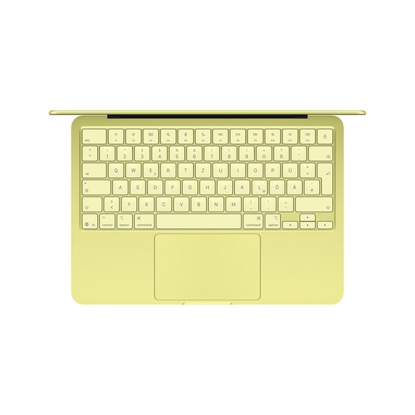 13" MacBook Neo: Apple A18 Pro Chip mit 6‑core CPU und 5‑core GPU, Magic Keyboard, 256 GB SSD - Zitrus