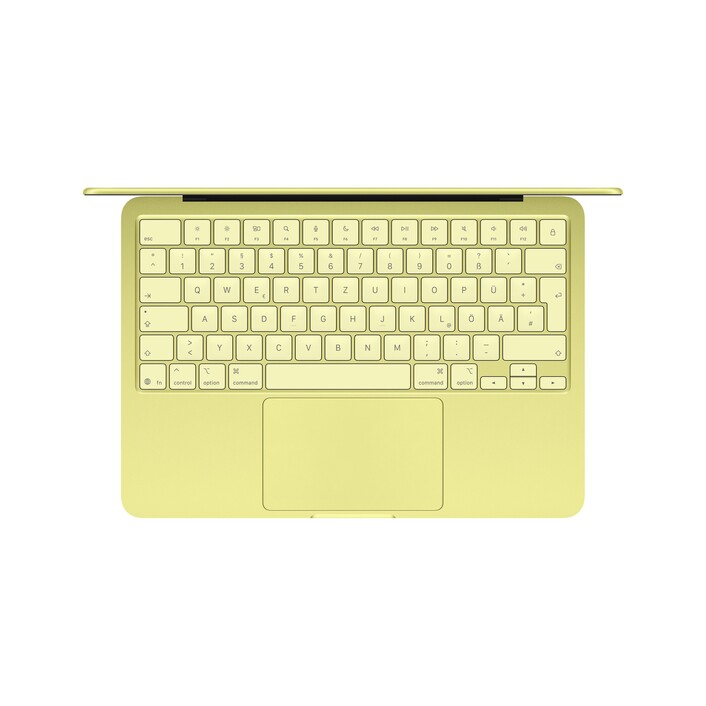 13" MacBook Neo: Apple A18 Pro Chip mit 6‑core CPU und 5‑core GPU, Magic Keyboard, 256 GB SSD - Zitrus
