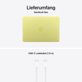 13" MacBook Neo: Apple A18 Pro Chip mit 6‑core CPU und 5‑core GPU, Magic Keyboard, 256 GB SSD - Zitrus