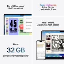 Sie sehen das Produktbild 08 von 15" MacBook Air: Apple M5 Chip mit 10‑Core CPU und 10‑Core GPU, 512 GB SSD - Polarstern 15" MacBook Air: Apple M5 Chip mit 10‑Core CPU und 10‑Core GPU, 512 GB SSD - Polarstern
