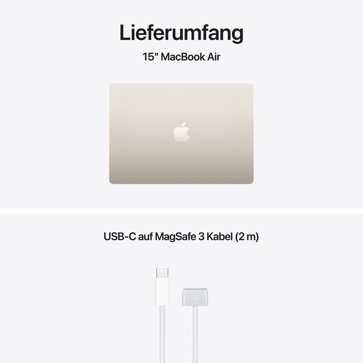 Sie sehen das Produktbild 09 von 15" MacBook Air: Apple M5 Chip mit 10‑Core CPU und 10‑Core GPU, 512 GB SSD - Polarstern 15" MacBook Air: Apple M5 Chip mit 10‑Core CPU und 10‑Core GPU, 512 GB SSD - Polarstern