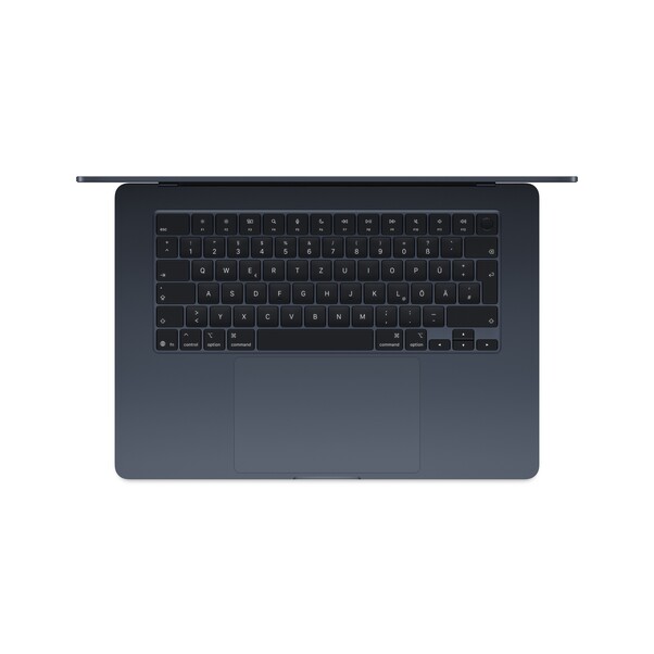 Sie sehen das Produktbild 02 von 15" MacBook Air: Apple M5 Chip mit 10‑Core CPU und 10‑Core GPU, 512 GB SSD - Mitternacht 15" MacBook Air: Apple M5 Chip mit 10‑Core CPU und 10‑Core GPU, 512 GB SSD - Mitternacht