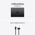 14" MacBook Pro: Apple M5 Pro Chip mit 15‑Core CPU und 16‑Core GPU, 2 TB SSD - Space Schwarz