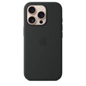 iPhone 16 Pro Silikon Case mit MagSafe – Schwarz