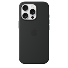 Sie sehen das Produktbild 03 von iPhone 16 Pro Silikon Case mit MagSafe – Schwarz iPhone 16 Pro Silikon Case mit MagSafe – Schwarz