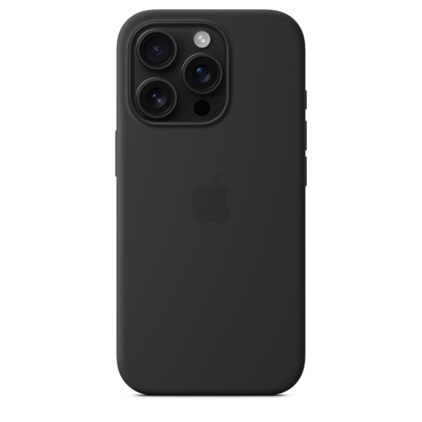 Sie sehen das Produktbild 04 von iPhone 16 Pro Silikon Case mit MagSafe – Schwarz iPhone 16 Pro Silikon Case mit MagSafe – Schwarz
