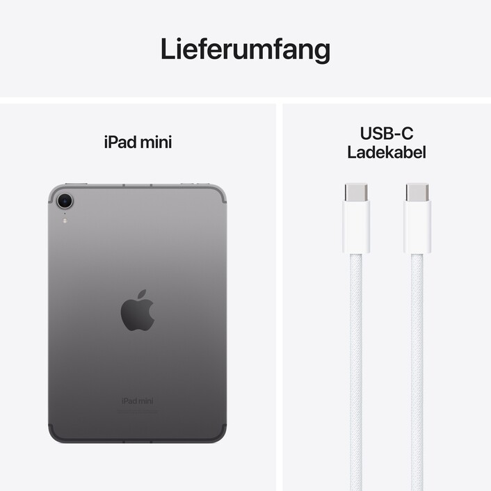 iPad mini Wi-Fi + Cellular 128 GB - Space Grau (A17 Pro)
