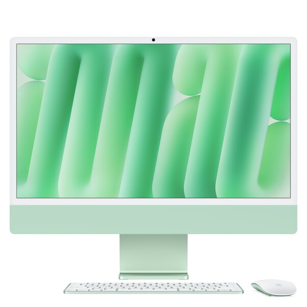 24" iMac mit Retina 4,5K Display: Apple M4 Chip mit 10‑Core CPU und 10‑Core GPU, 512 GB SSD - Grün