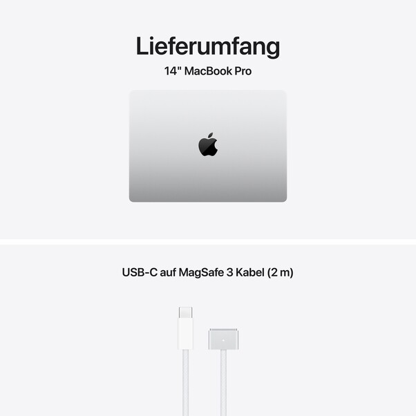 Sie sehen das Produktbild 09 von 14" MacBook Pro: Apple M5 Chip mit 10‑Core CPU und 10‑Core GPU, 1 TB SSD - Silber 14" MacBook Pro: Apple M5 Chip mit 10‑Core CPU und 10‑Core GPU, 1 TB SSD - Silber
