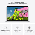 15" MacBook Air: Apple M5 Chip mit 10‑Core CPU und 10‑Core GPU, 512 GB SSD - Silber