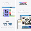 15" MacBook Air: Apple M5 Chip mit 10‑Core CPU und 10‑Core GPU, 512 GB SSD - Silber