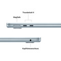 13" MacBook Air: Apple M5 Chip mit 10‑Core CPU und 10‑Core GPU, 1 TB SSD - Himmelblau
