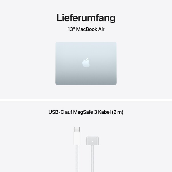 Sie sehen das Produktbild 09 von 13" MacBook Air: Apple M5 Chip mit 10‑Core CPU und 10‑Core GPU, 1 TB SSD - Himmelblau 13" MacBook Air: Apple M5 Chip mit 10‑Core CPU und 10‑Core GPU, 1 TB SSD - Himmelblau