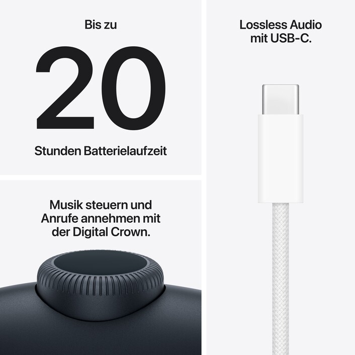 Sie sehen das Produktbild 08 von AirPods Max 2 - Mitternacht AirPods Max 2 - Mitternacht
