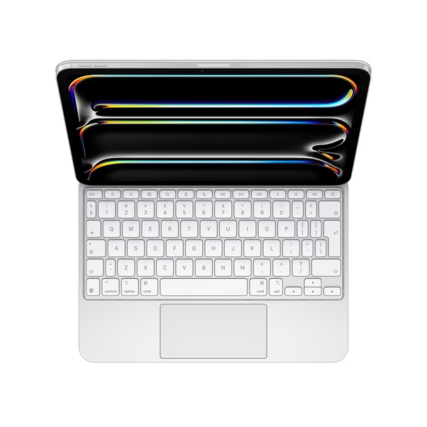 Sie sehen das Produktbild 04 von Magic Keyboard für 11" iPad Pro (M4) - Englisch (International) - Weiß Magic Keyboard für 11" iPad Pro (M4) - Englisch (International) - Weiß