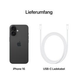 iPhone 16 128 GB Schwarz 
