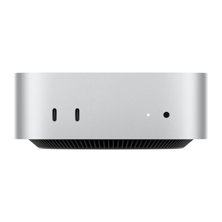 Mac mini: Apple M4 Chip mit 10‑Core CPU und 10‑Core GPU, 512 GB SSD - Silber