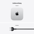 Mac mini: Apple M4 Chip mit 10‑Core CPU und 10‑Core GPU, 512 GB SSD - Silber