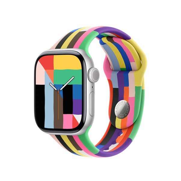 Sie sehen das Produktbild 02 von 42 mm Pride Edition Sportarmband – S/M 42 mm Pride Edition Sportarmband – S/M