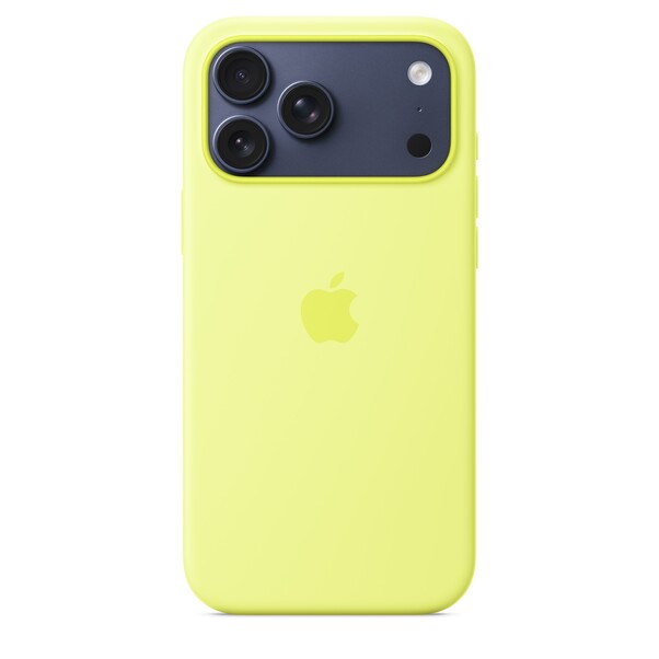 Sie sehen das Produktbild 03 von iPhone 17 Pro Max Silikon Case mit MagSafe - Neongelb iPhone 17 Pro Max Silikon Case mit MagSafe - Neongelb