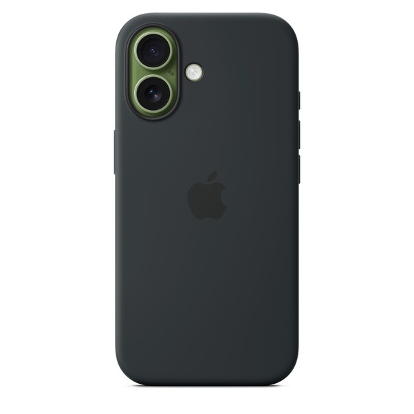 Sie sehen das Produktbild 02 von iPhone 17 Silikon Case mit MagSafe - Schwarz iPhone 17 Silikon Case mit MagSafe - Schwarz