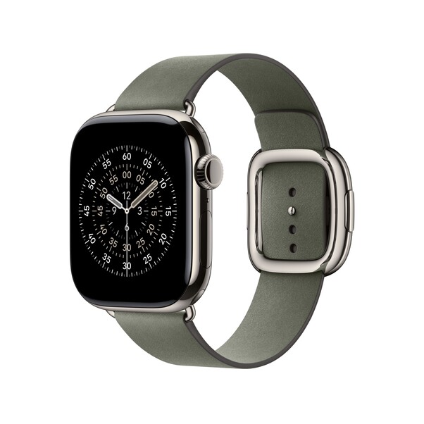 42 mm Armband mit Moderner Schließe Silbergrau - Large
