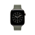 42 mm Armband mit Moderner Schließe Silbergrau - Large