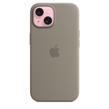 Sie sehen das Produktbild 02 von iPhone 15 Silikon Case mit MagSafe – Tonbraun iPhone 15 Silikon Case mit MagSafe – Tonbraun