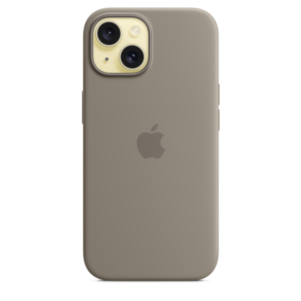Sie sehen das Produktbild 03 von iPhone 15 Silikon Case mit MagSafe – Tonbraun iPhone 15 Silikon Case mit MagSafe – Tonbraun