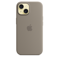 Sie sehen das Produktbild 03 von iPhone 15 Silikon Case mit MagSafe – Tonbraun iPhone 15 Silikon Case mit MagSafe – Tonbraun