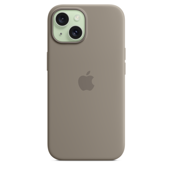 Sie sehen das Produktbild 04 von iPhone 15 Silikon Case mit MagSafe – Tonbraun iPhone 15 Silikon Case mit MagSafe – Tonbraun