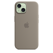 Sie sehen das Produktbild 04 von iPhone 15 Silikon Case mit MagSafe – Tonbraun iPhone 15 Silikon Case mit MagSafe – Tonbraun