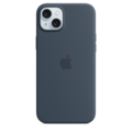 iPhone 15 Plus Silikon Case mit MagSafe – Sturmblau