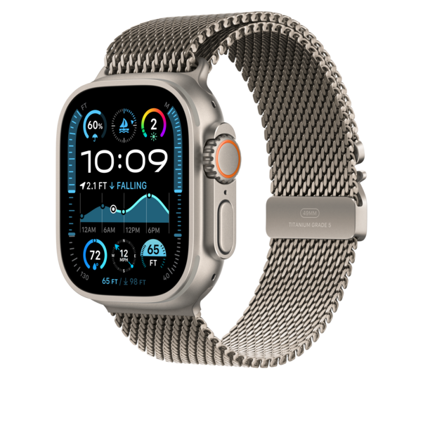 49 mm Milanaise Armband Titan Natur – M