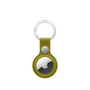 AirTag Feingewebe Schlüsselanhänger – Chartreuse